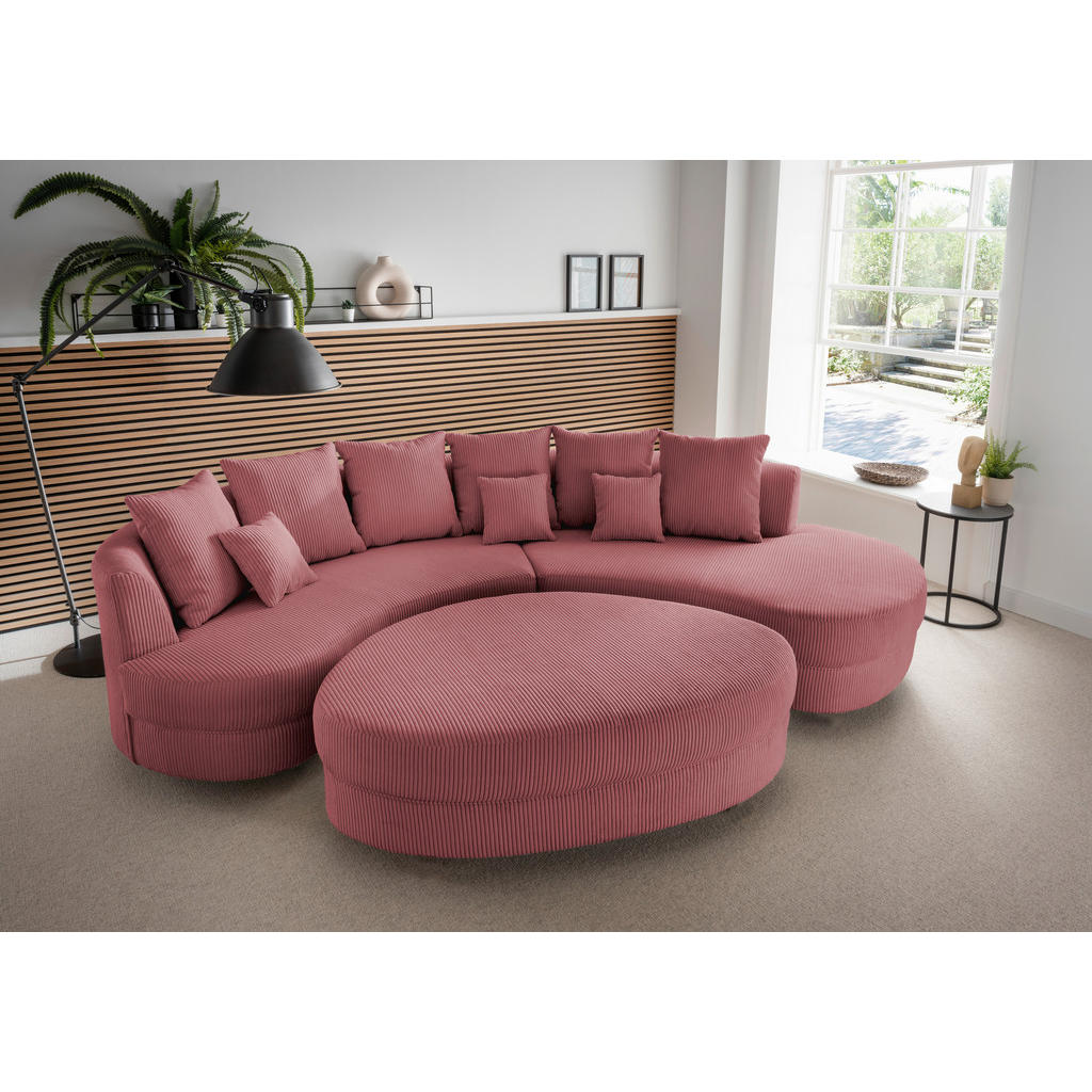 Livetastic SEDACÍ SOUPRAVA, textil, korály