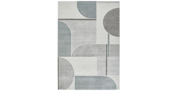WEBTEPPICH 133/195 cm Valencia  - Petrol/Hellgrau, Design, Textil (133/195cm) - Novel