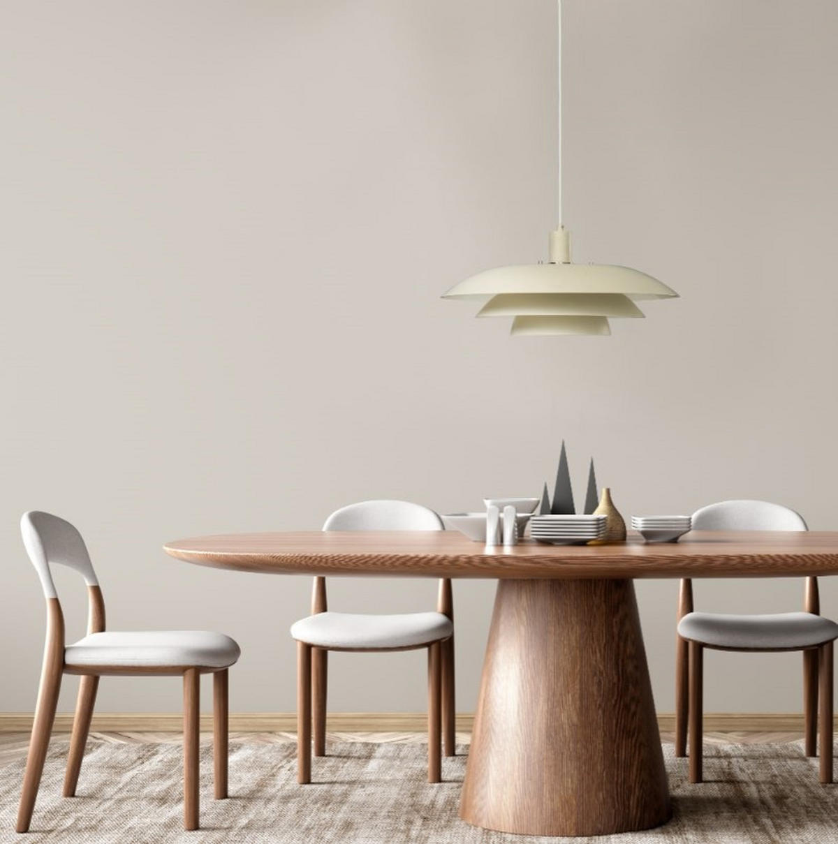 HÄNGLAMPA 45/21/45 cm  - vit/beige, Klassisk, metall (45/21/45cm)
