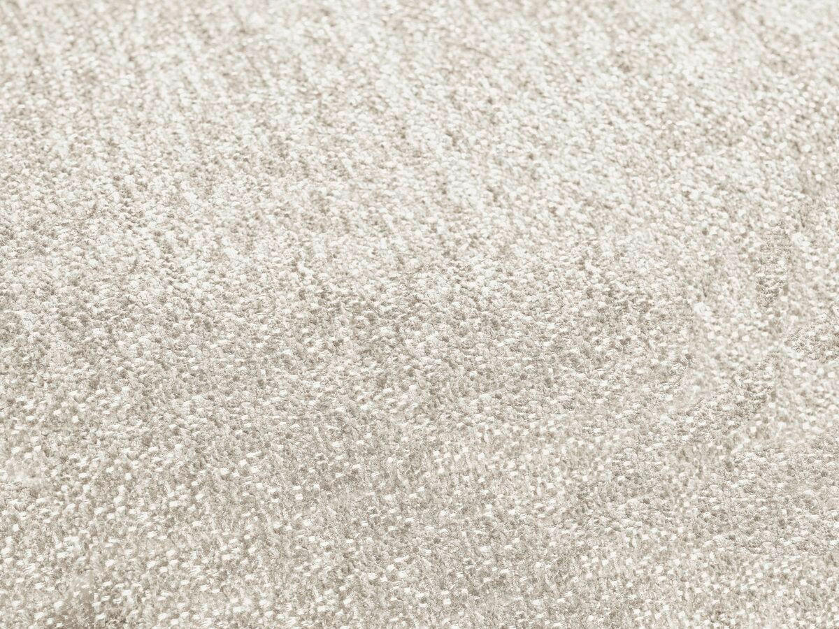 ECKSOFA Ottomane rechts  EVEREST Weiß Flachgewebe  - Schwarz/Weiß, MODERN, Kunststoff/Textil (352/210cm) - Livetastic