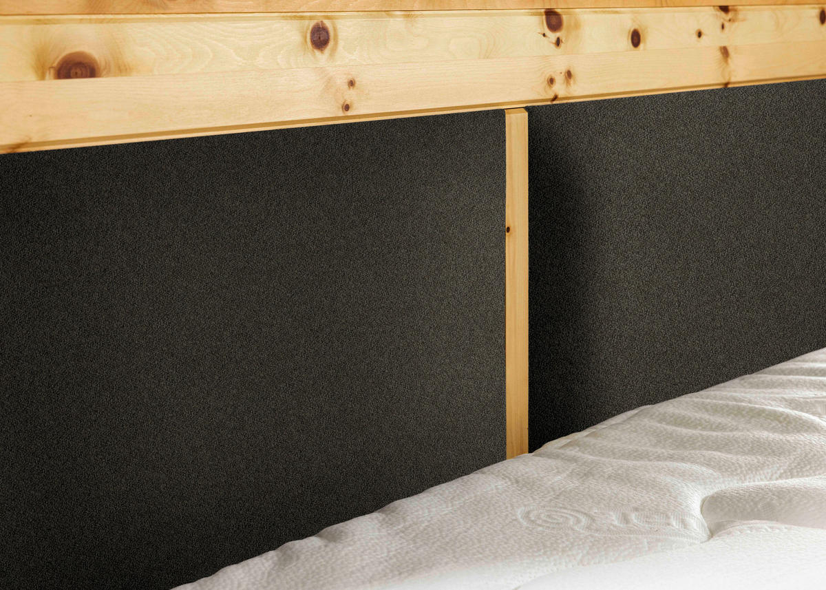 BOXSPRINGBETT 180/200 cm  in Dunkelbraun  - Dunkelbraun, Natur, Holz/Textil (180/200cm) - Linea Natura