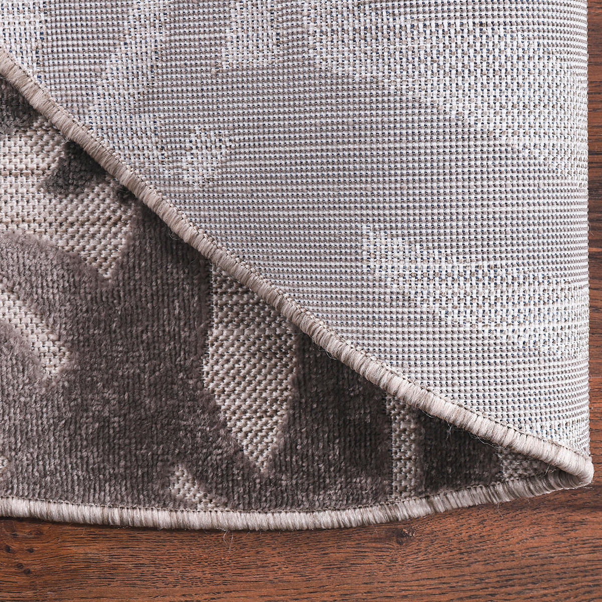 OUTDOORTEPPICH 150 cm Floral Grau  - Grau, LIFESTYLE, Kunststoff/Textil (150cm) - Novel