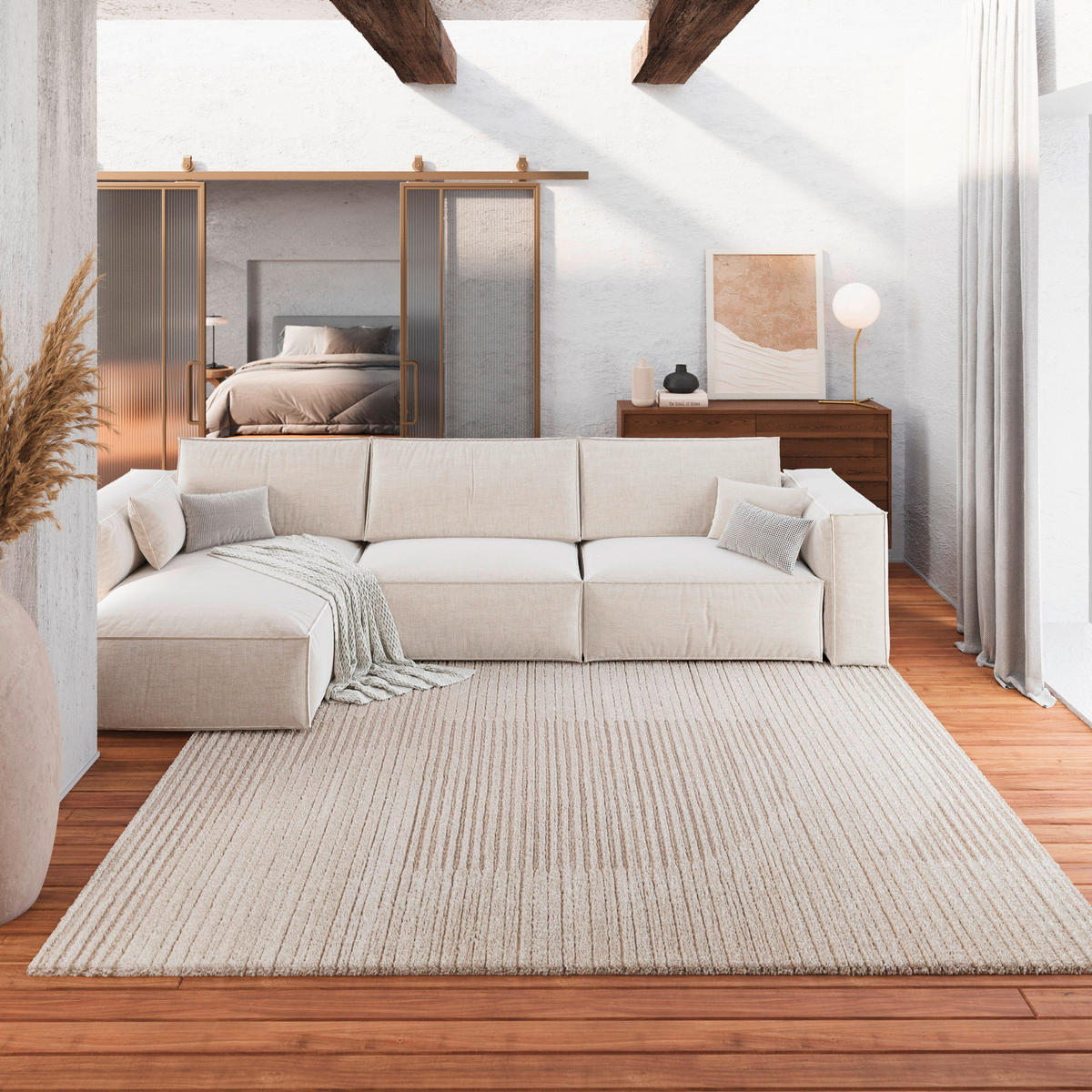 WEBTEPPICH 140/200 cm Sven Creme  - Creme, Design, Textil (140/200cm) - Novel