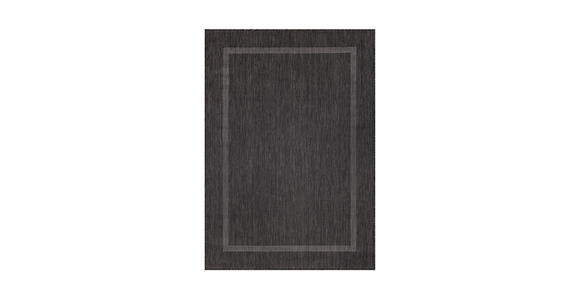 FLACHWEBETEPPICH 60/100 cm Relax Schwarz - Schwarz, Basics, Textil (60/100cm) - Novel