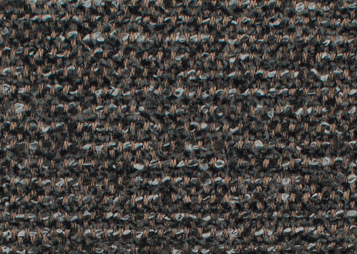 ECKSOFA in Chenille Dunkelbraun  299/187 cm  - Dunkelbraun/Schwarz, Design, Textil/Metall (299/187cm) - Schöner Wohnen