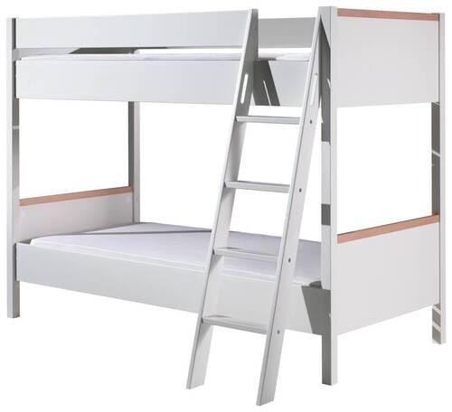 ETAGENBETT 90/200 cm Weiß  - Naturfarben/Weiß, MODERN, Holz/Holzwerkstoff (90/200cm) - MID.YOU