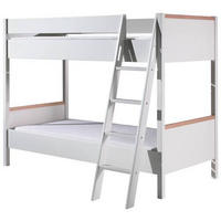 ETAGENBETT - Naturfarben/Weiß, MODERN, Holz/Holzwerkstoff (90/200cm) - MID.YOU