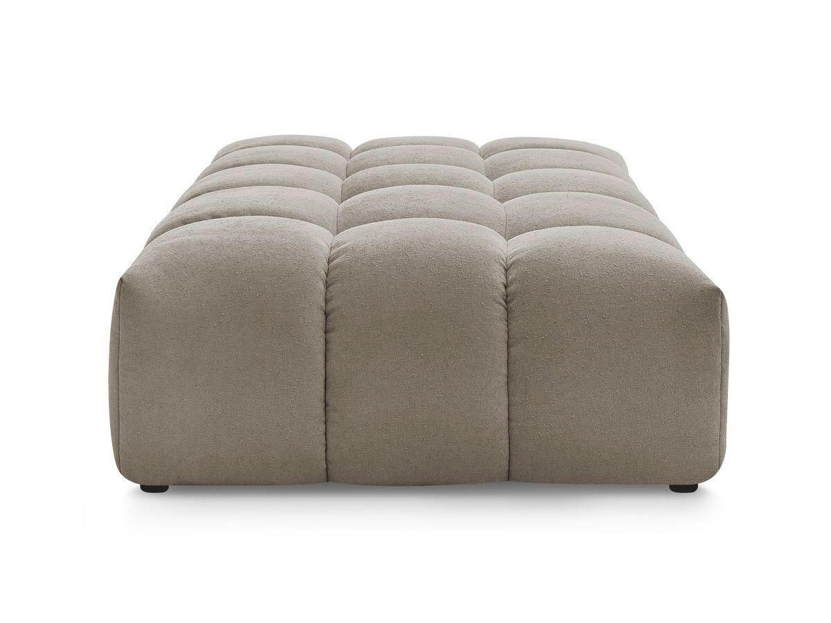 HOCKER EVEREST Struktur Taupe  - Taupe/Schwarz, MODERN, Kunststoff/Textil (166/100/40cm)