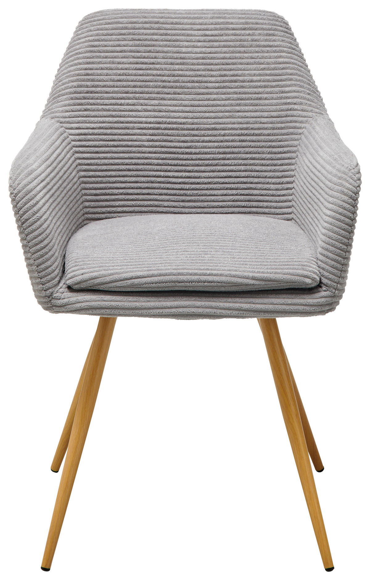 ŽIDLE S PODRUČKAMI, železo, manšestr, šedá - šedá/přírodní barvy, Lifestyle, kov/textil (57/83/62cm) - MID.YOU