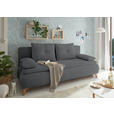 SCHLAFSOFA Webstoff Anthrazit  - Eichefarben/Anthrazit, Design, Kunststoff/Textil (202/94/104cm) - Carryhome