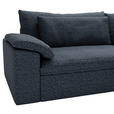 ECKSOFA  in Webstoff Blau  306/198 cm  - Blau/Schwarz, MODERN, Kunststoff/Textil (306/198cm) - Carryhome