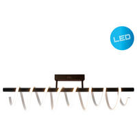 DECKENLEUCHTE Belleza 100/27 cm   - Schwarz/Weiß, Design, Kunststoff/Metall (100/27cm) - Näve