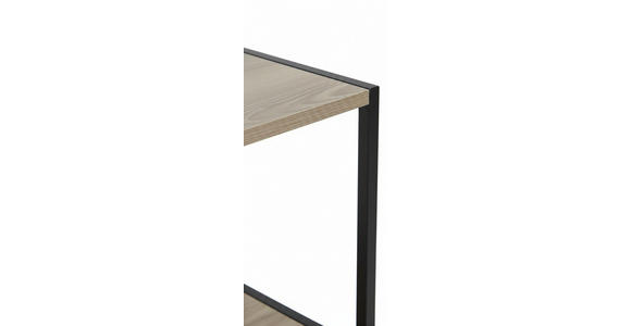 REGAL Naturfarben, Schwarz  - Schwarz/Naturfarben, Basics, Holzwerkstoff/Metall (70/170/33cm) - Xora
