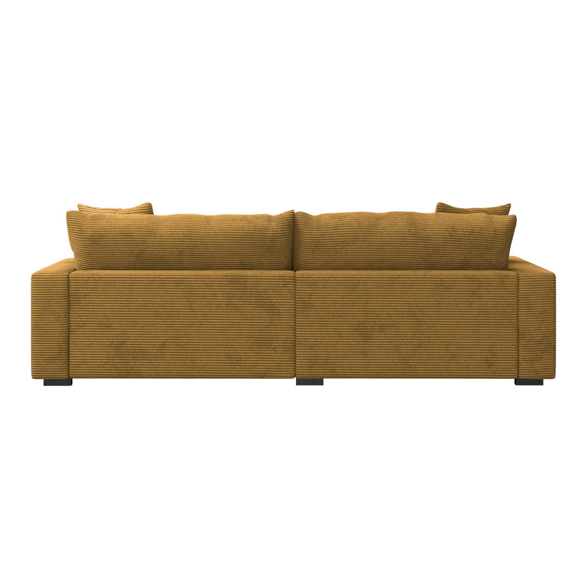 ECKSOFA Senfgelb Cord  - Senfgelb/Schwarz, MODERN, Textil (180/265cm) - P & B