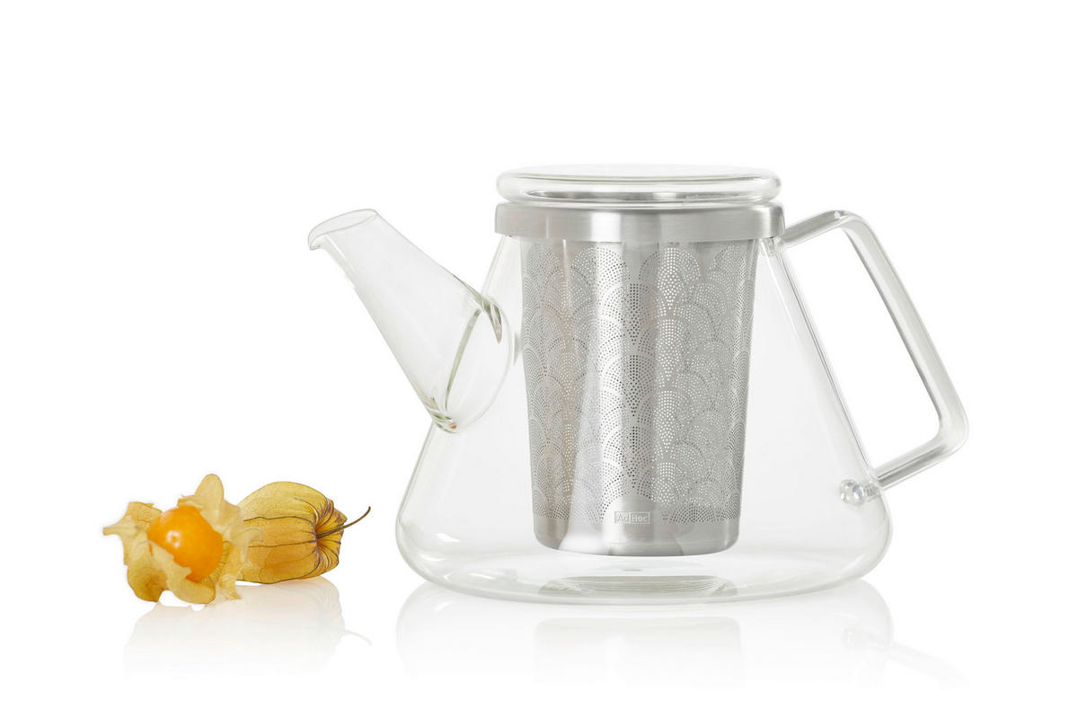 TEEKANNE FUSION  - Edelstahlfarben/Transparent, Design, Glas/Metall (15/12,5cm) - AdHoc
