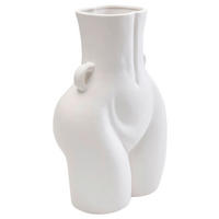 VASE 40 cm  - Weiß, Design, Keramik (27/40/16cm) - Kare-Design