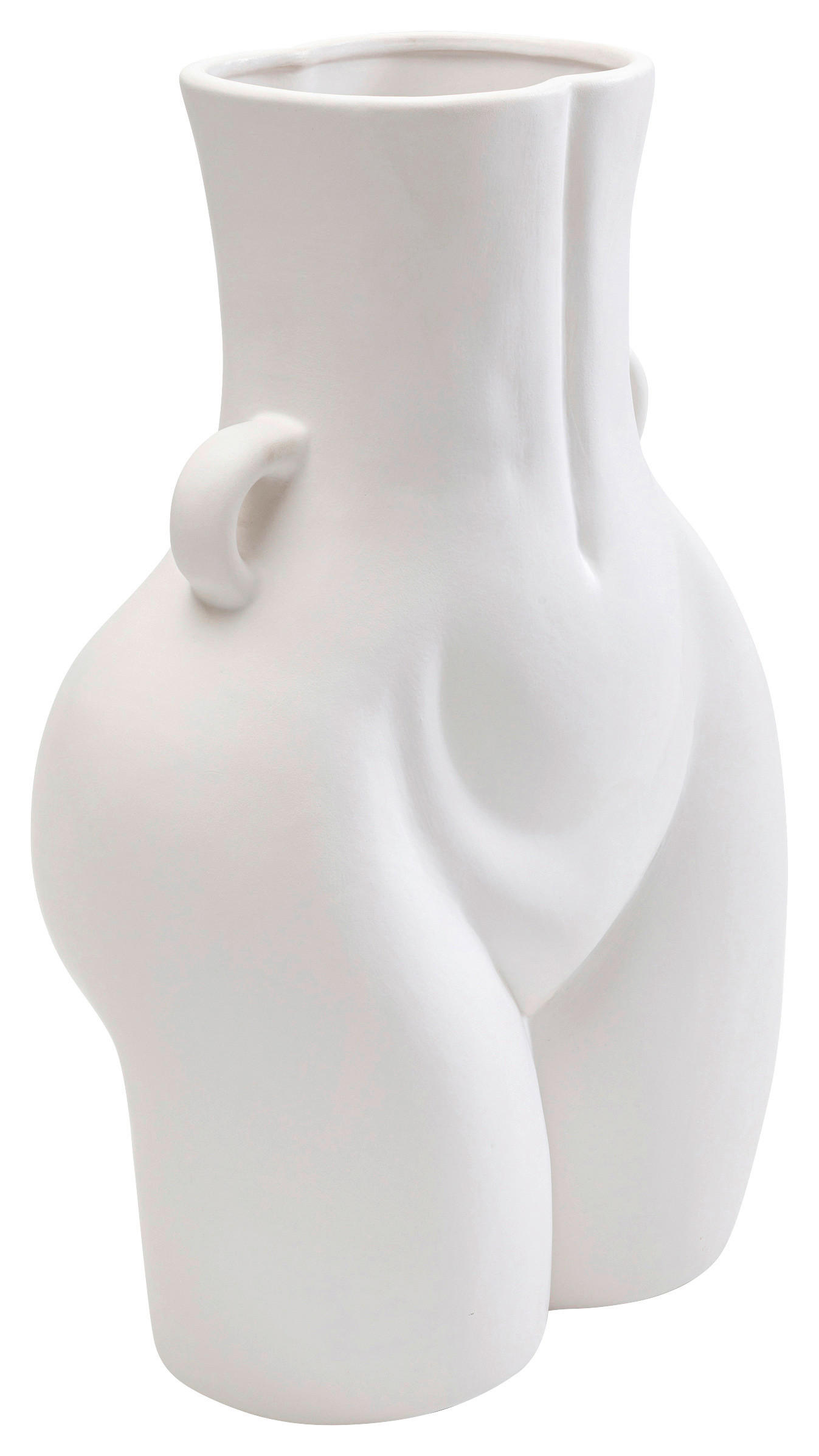 Kare-Design Vase Weiß 27x40x16 cm