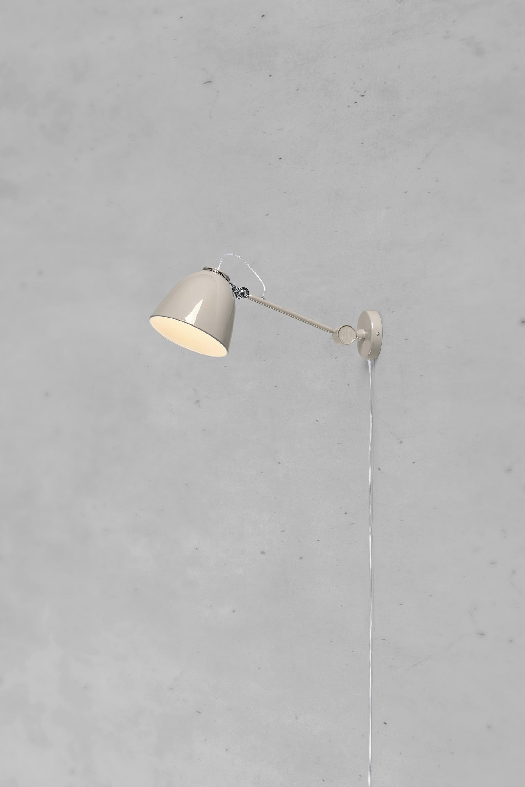 WANDLEUCHTE - Greige, Design, Metall (18/47/20cm) - Markslöjd