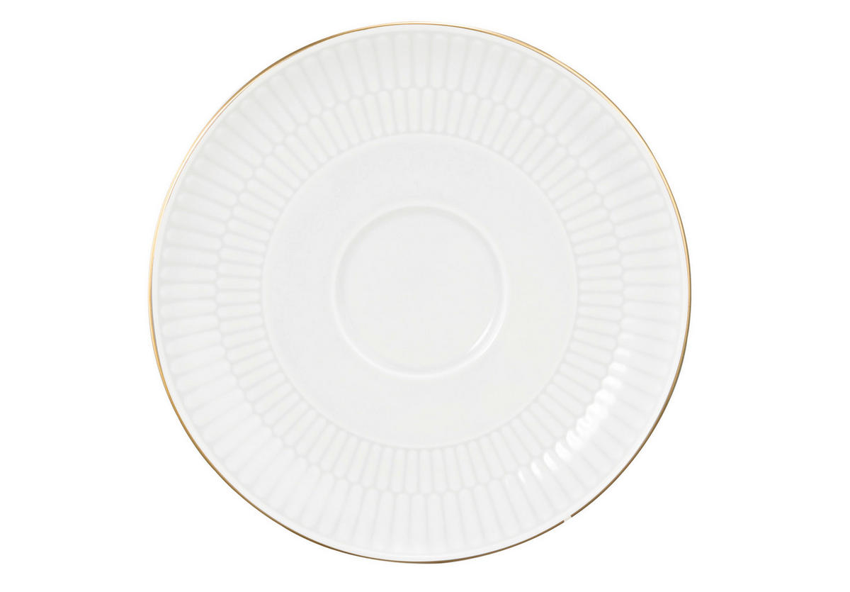 FAT  16 cm   - vit/guldfärgad, Klassisk, keramik (16cm) - Seltmann Weiden