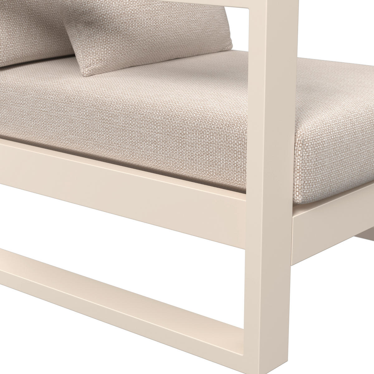 LOUNGESESSEL  - Beige, Design, Textil/Metall (76/60/90cm) - Amatio