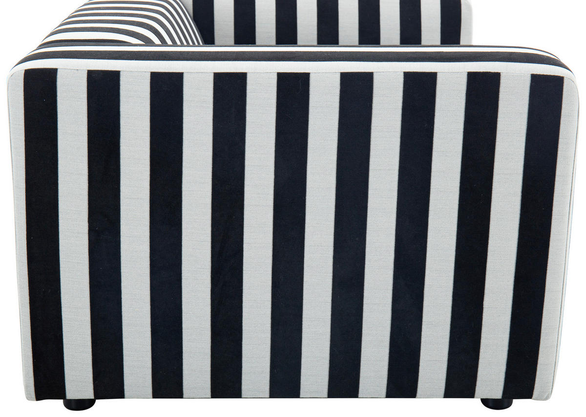 SESSEL in Webstoff Schwarz, Weiß  - Schwarz/Weiß, Design, Kunststoff/Textil (129/66/95cm) - Livetastic