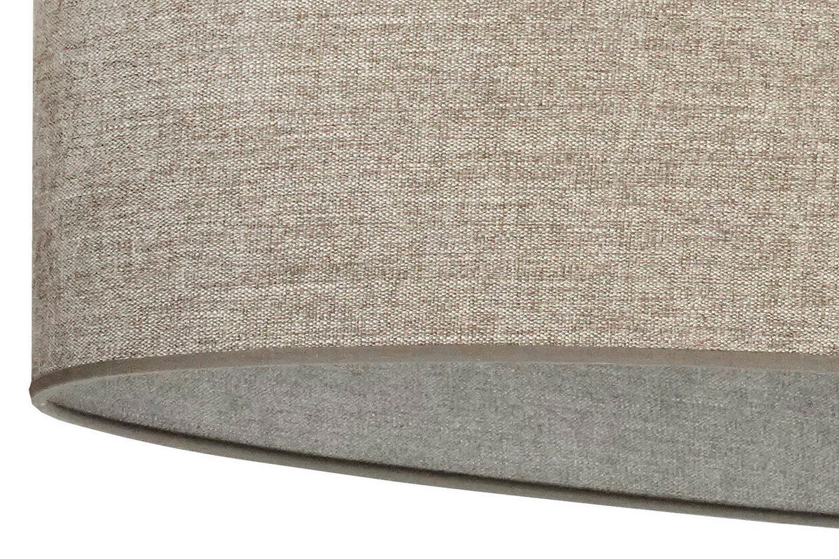 DECKENLEUCHTE Oval 80/41 cm   - Cappuccino, Trend, Textil (80/41cm)