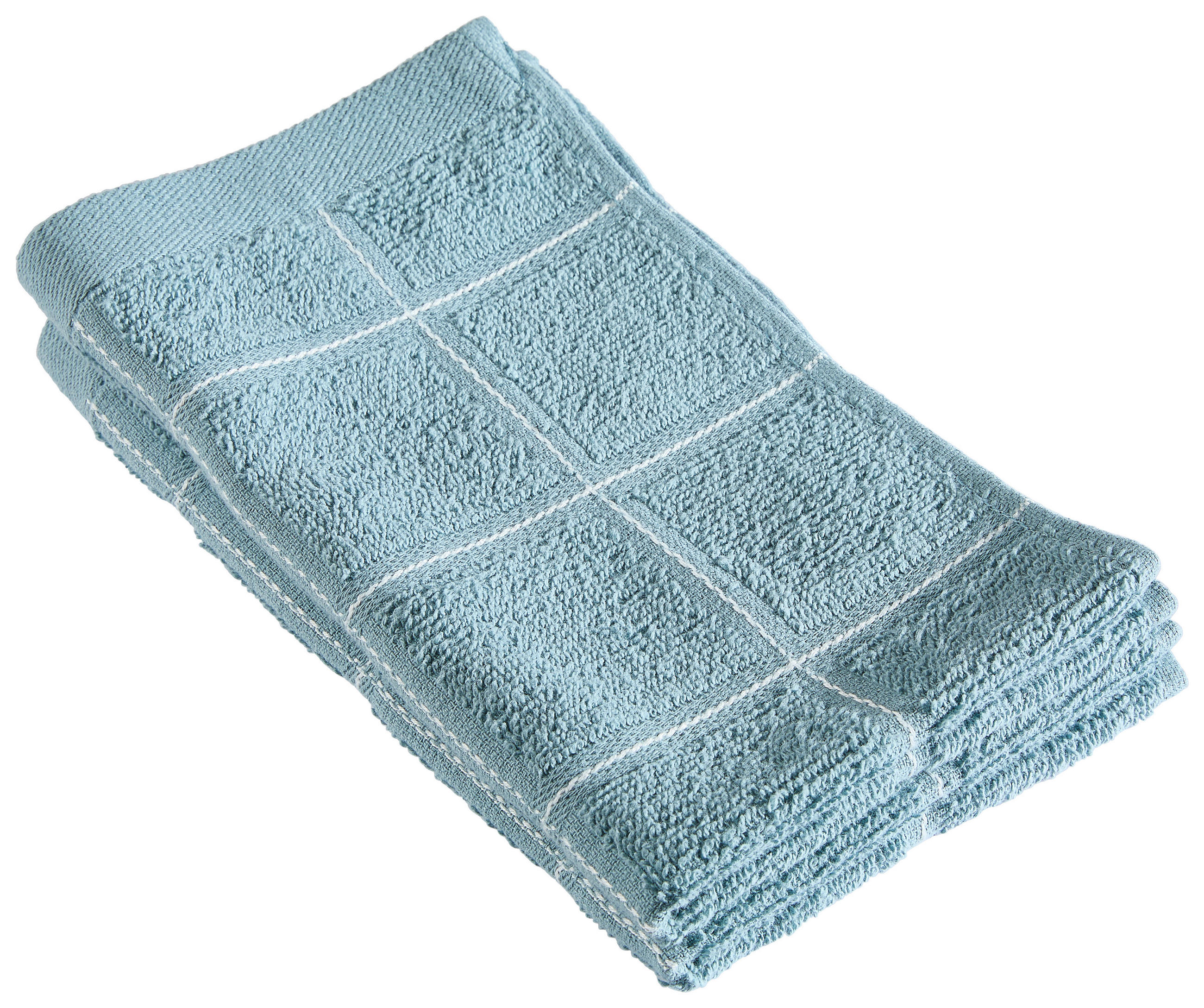 GÄSTETUCHSET 30/50 cm CHECK Türkis 2-teilig  - Türkis, Textil (30/50cm) - Esposa