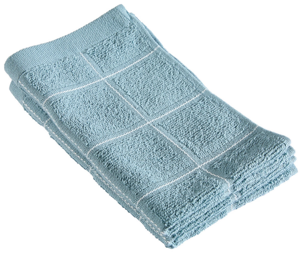 GÄSTETUCHSET 30/50 cm CHECK Türkis 2-teilig  - Türkis, Textil (30/50cm) - Esposa