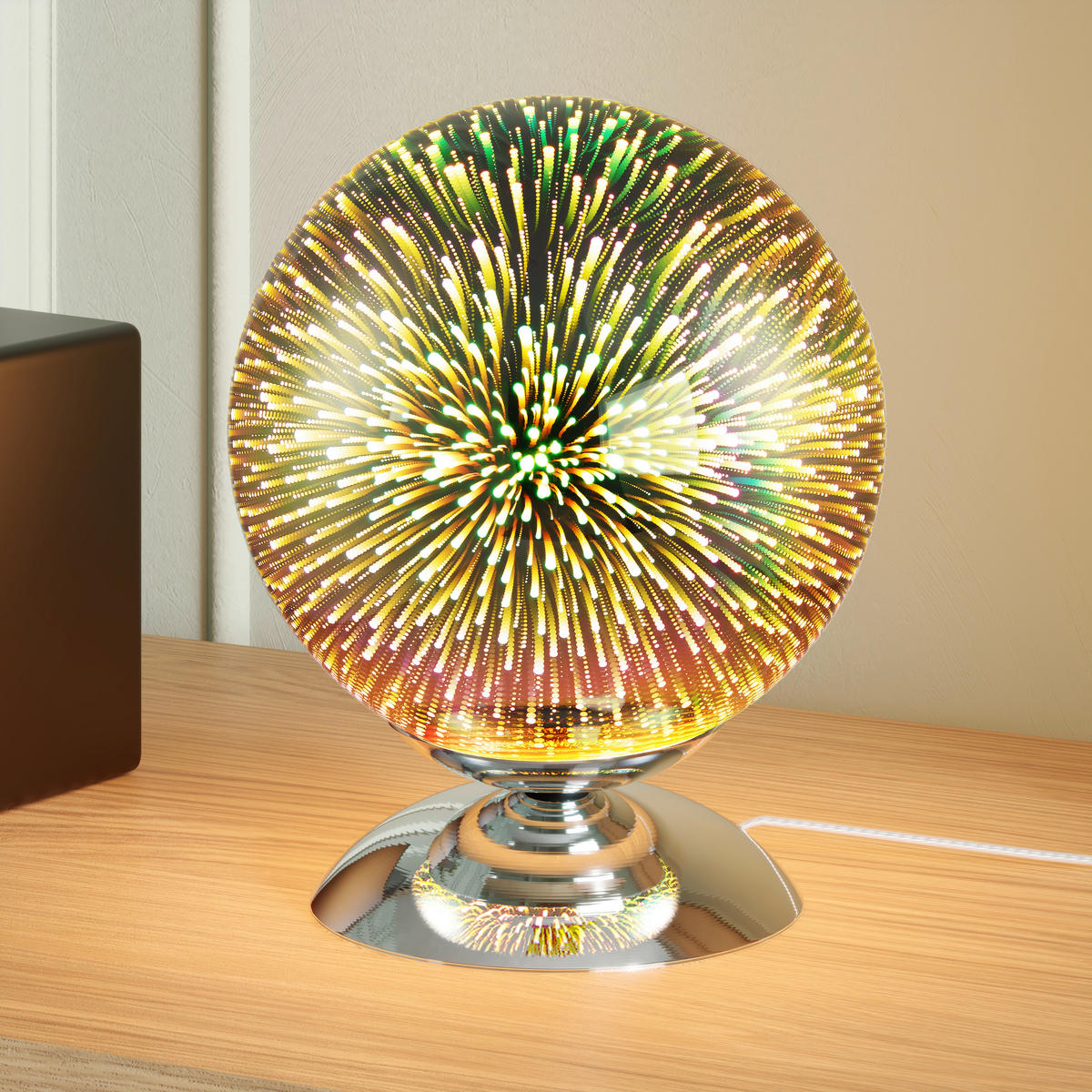 BORDSLAMPA Galaxy 20/25 cm   - kromfärg, Lifestyle, metall/glas (20/25cm) - Novel
