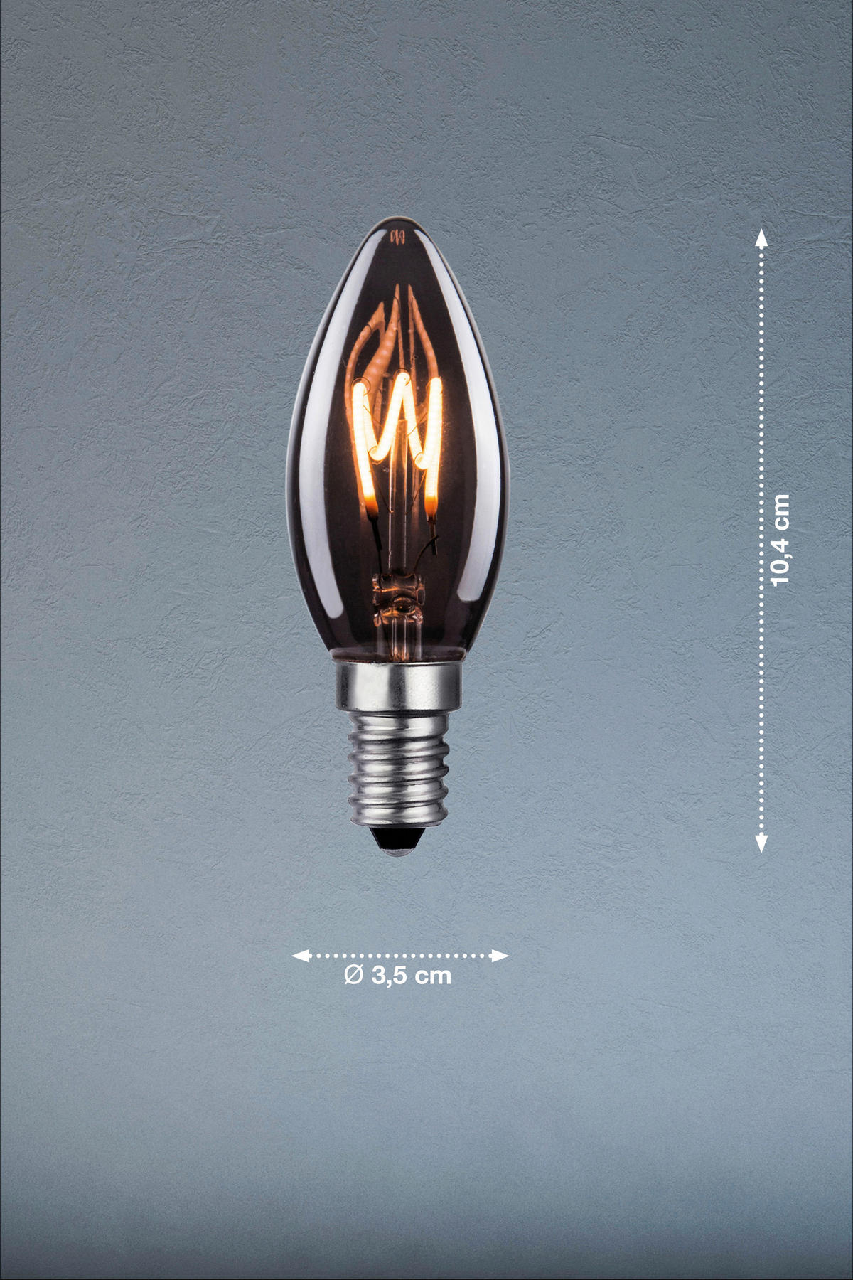 LJUSKÄLLA E14 2 W   - grå, Basics, glas (3,5/10,40cm)