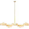 HÄNGELEUCHTE SCALA BALLS   - Champagner/Goldfarben, Design, Glas/Metall (155/135/28cm) - Kare-Design