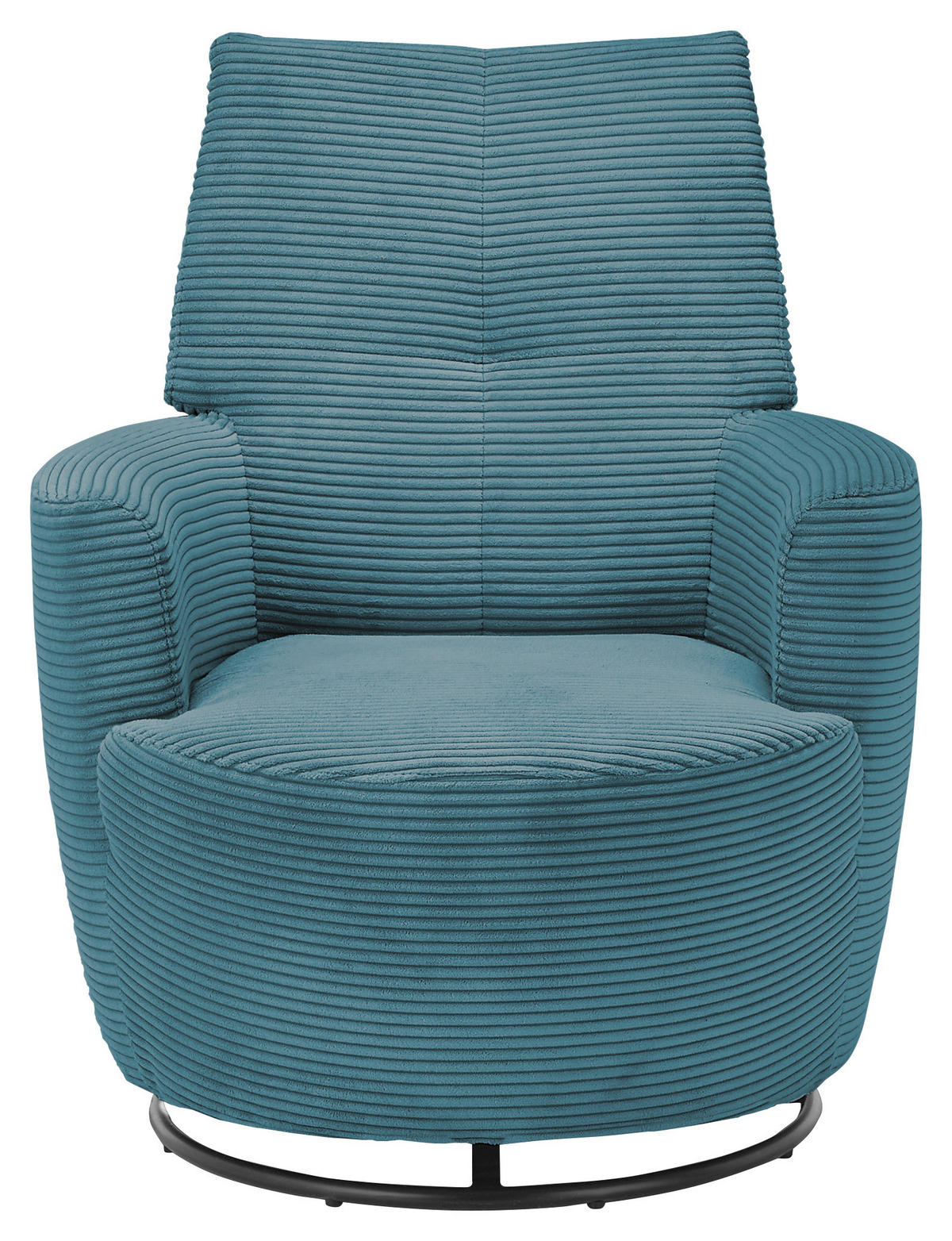 SESSEL Cord Blau    - Blau/Schwarz, Design, Textil/Metall (80/96/88cm) - SetOne by Musterring