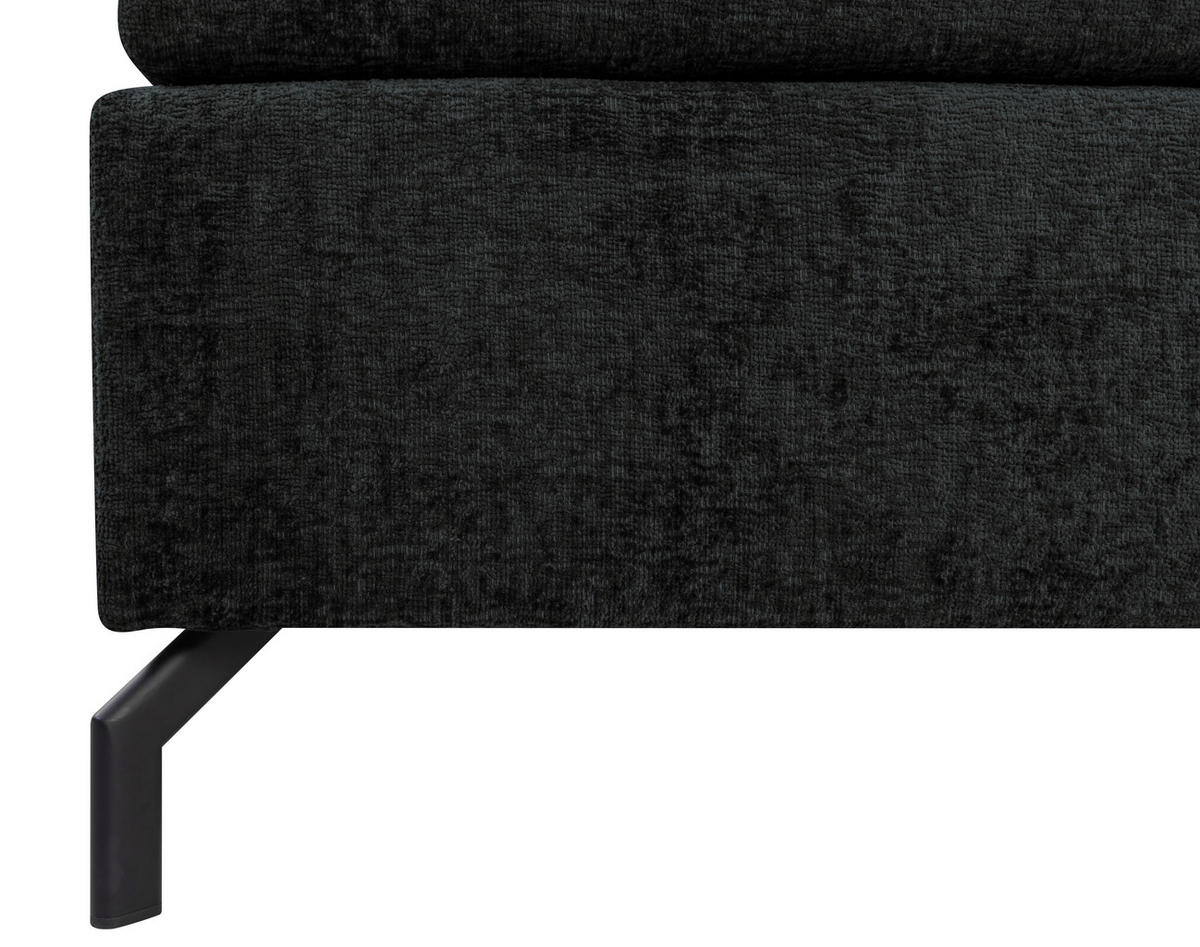BOXSPRINGBETT 140/200 cm  in Schwarz  - Schwarz, Design, Textil/Metall (140/200cm) - Esposa