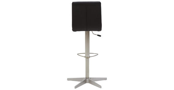 BARHOCKER in Metall, Textil Anthrazit, Edelstahlfarben - Edelstahlfarben/Anthrazit, Design, Textil/Metall (54/112/54cm) - Dieter Knoll