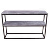 SIDOBORD i metall, trämaterial 110/30/70 cm  - mörkgrå/svart, Design, metall/trämaterial (110/30/70cm) - Livetastic
