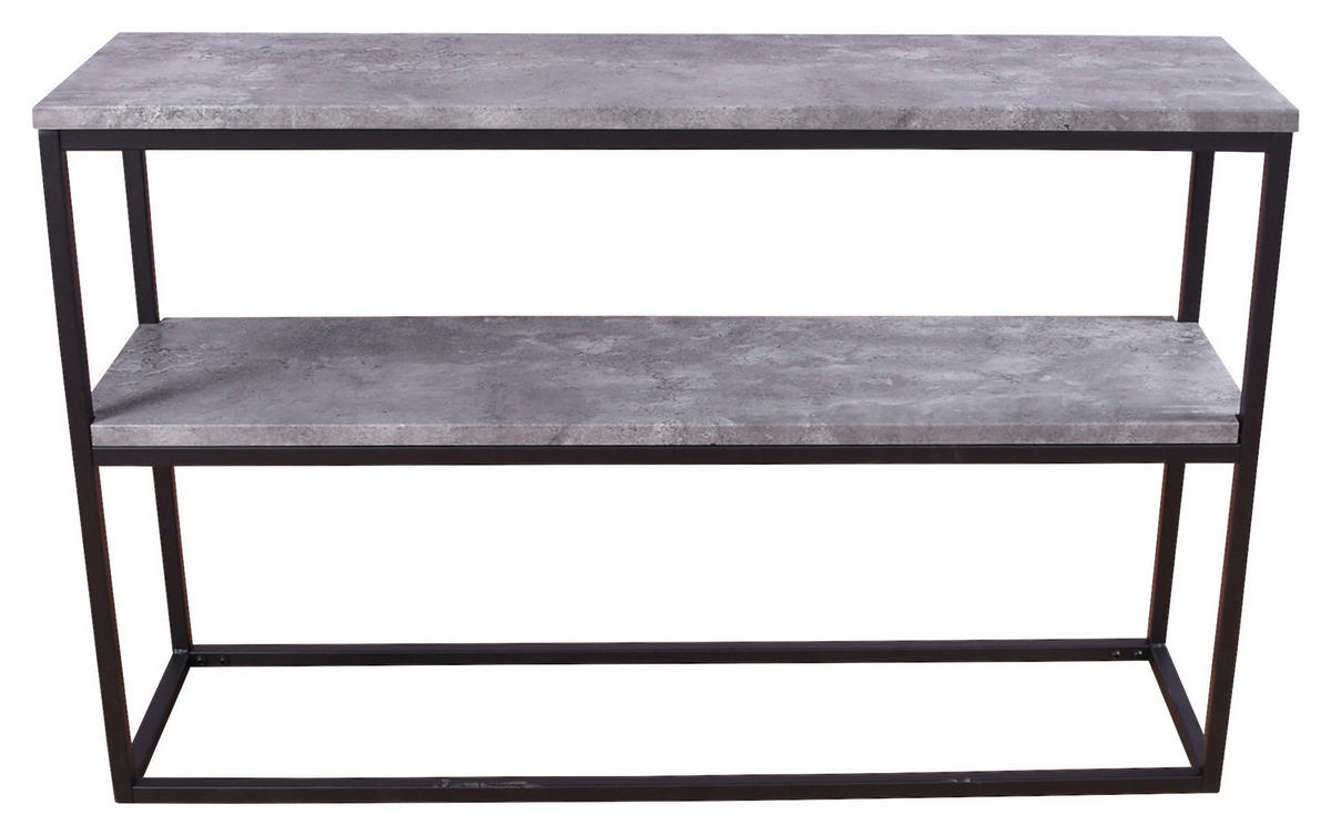 SIDOBORD i metall, trämaterial 110/30/70 cm  - mörkgrå/svart, Design, metall/trämaterial (110/30/70cm) - Livetastic