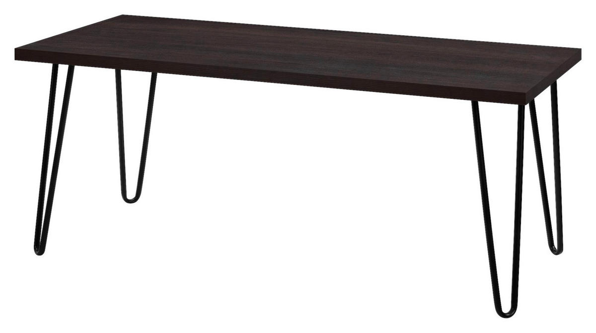 COUCHTISCH Owen 106/46/50 cm Braun  - Schwarz/Braun, Design, Holzwerkstoff/Metall (106/46/50cm) - MID.YOU