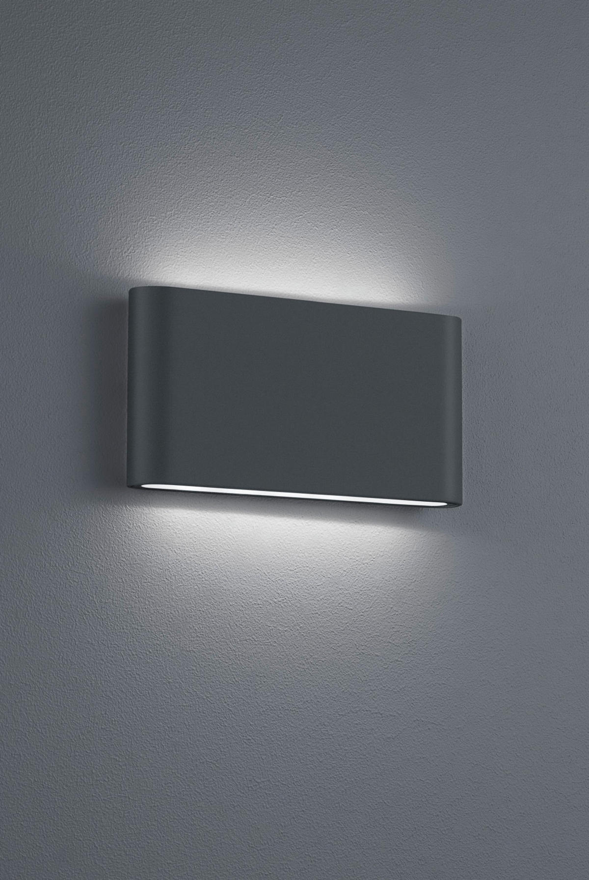 LED VÄGGLAMPA THAMES II 17,5/9/2,5 cm   - antracit, Design, metall (17,5/9/2,5cm) - Trio Leuchten