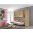 DREHTÜRENSCHRANK in Eichefarben - Eichefarben/Silberfarben, Design, Holzwerkstoff/Kunststoff (47/197/54cm) - Carryhome DREHTÜRENSCHRANK in Eichefarben - Eichefarben/Silberfarben, Design, Holzwerkstoff/Kunststoff (47/197/54cm) - Carryhome