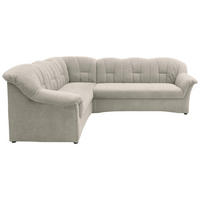 ECKSCHLAFSOFA Hellgrau Mikrofaser  - Hellgrau/Schwarz, KONVENTIONELL, Kunststoff/Textil (192/243cm) - MID.YOU