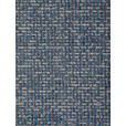 ARMLEHNSTUHL  in Eisen Leinenoptik Echtleder pigmentiert  - Blau/Schwarz, Design, Leder/Textil (60/80,5/62cm) - Novel