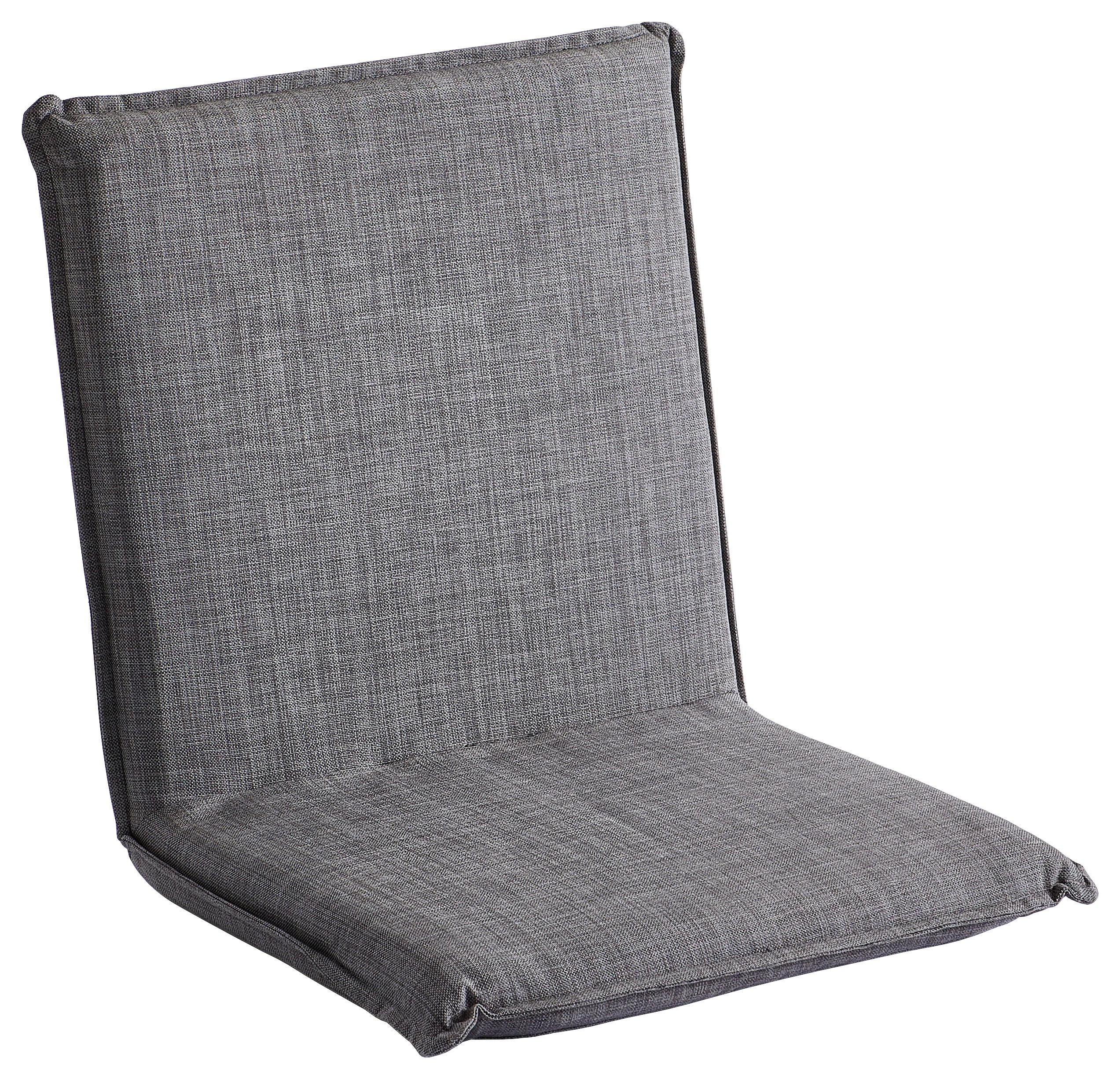 SITZSCHALE - Grau, MODERN, Textil/Metall (45/47/47cm) - Amatio