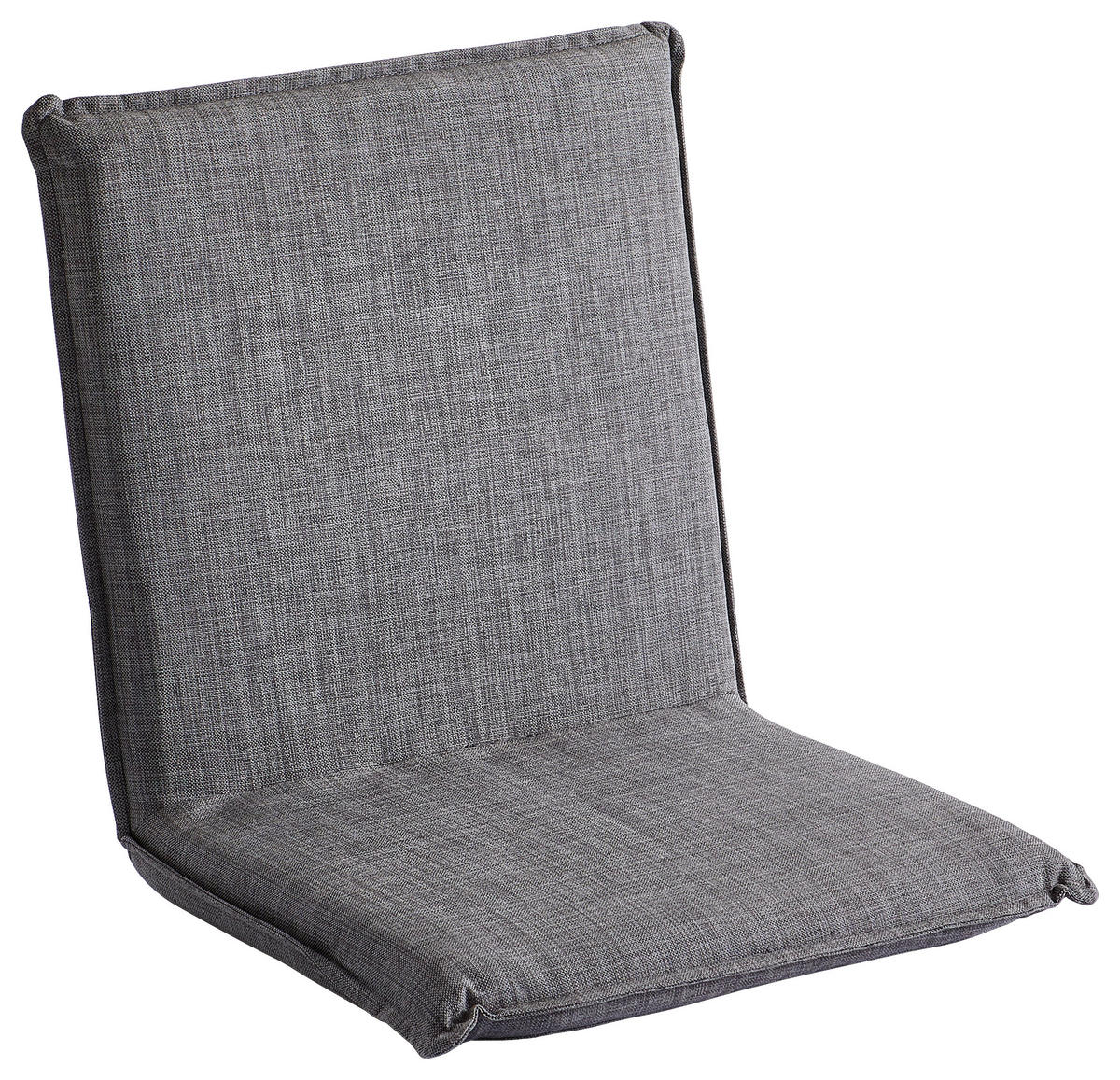 SITZSCHALE - Grau, MODERN, Textil/Metall (45/47/47cm) - Amatio