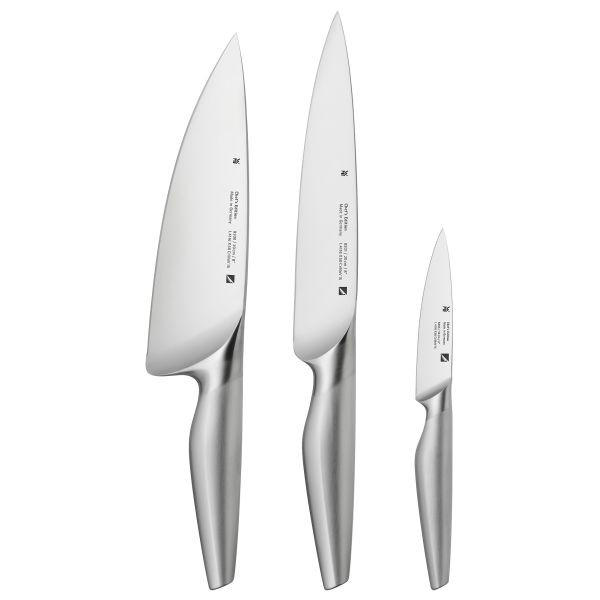 MESSERSET Chef´s Edition 3-teilig - Edelstahlfarben, Design, Metall (40/20/5cm) - WMF