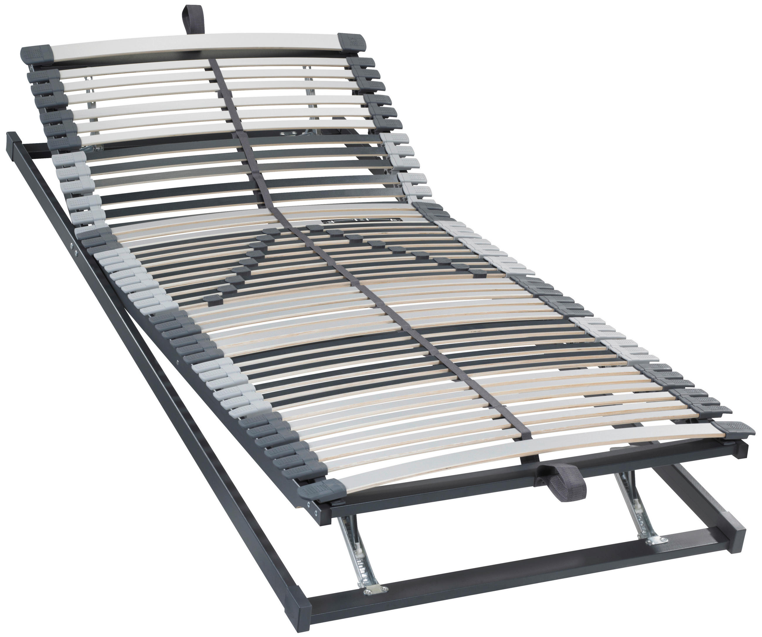 LATTENROST 120/200 cm  - Anthrazit/Birkefarben, Basics, Holz (120/200cm) - Novel