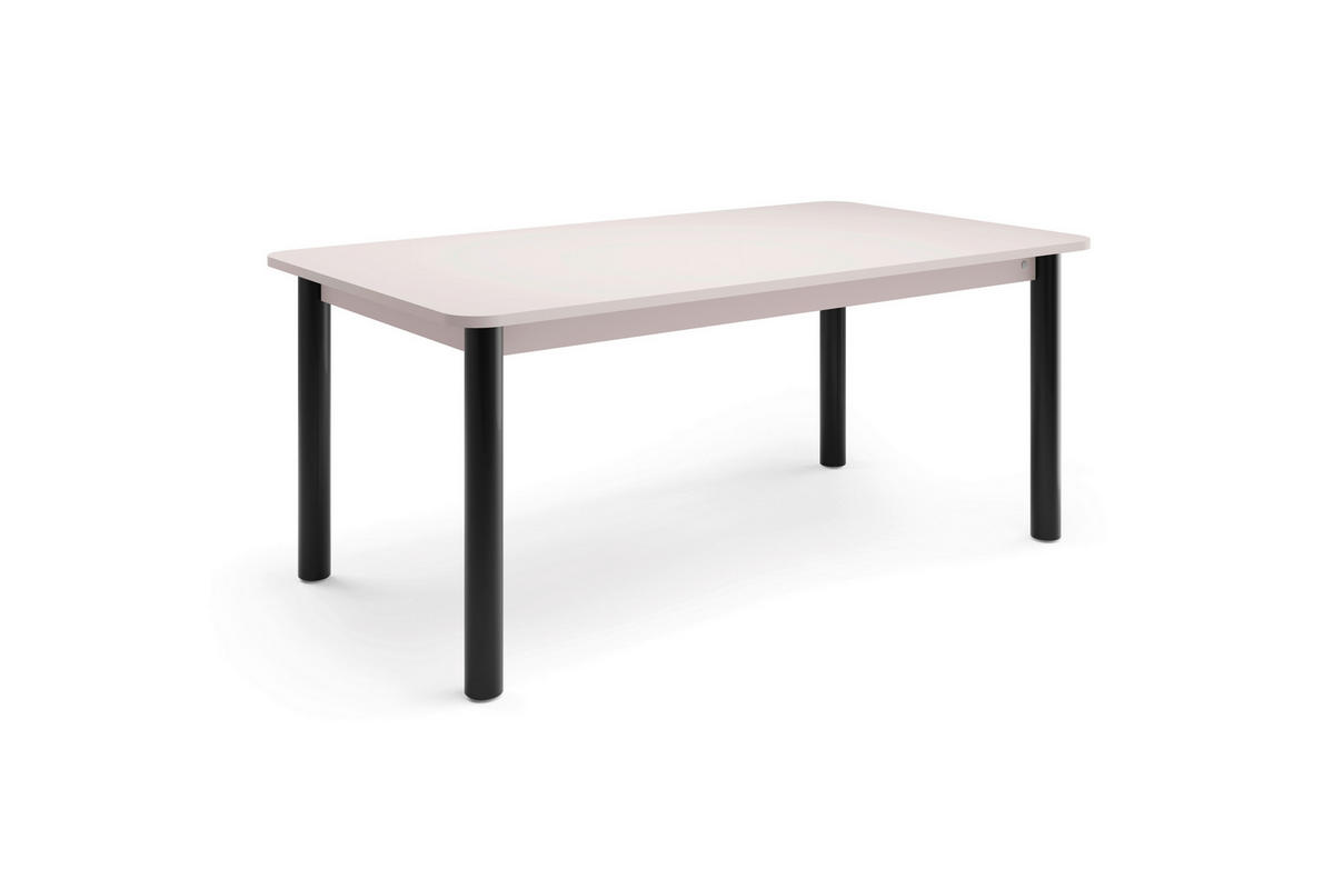 ESSTISCH in Metall, Holzwerkstoff 180/100/76 cm   - Greige/Schwarz, Natur, Holzwerkstoff/Metall (180/100/76cm) - Tom Tailor