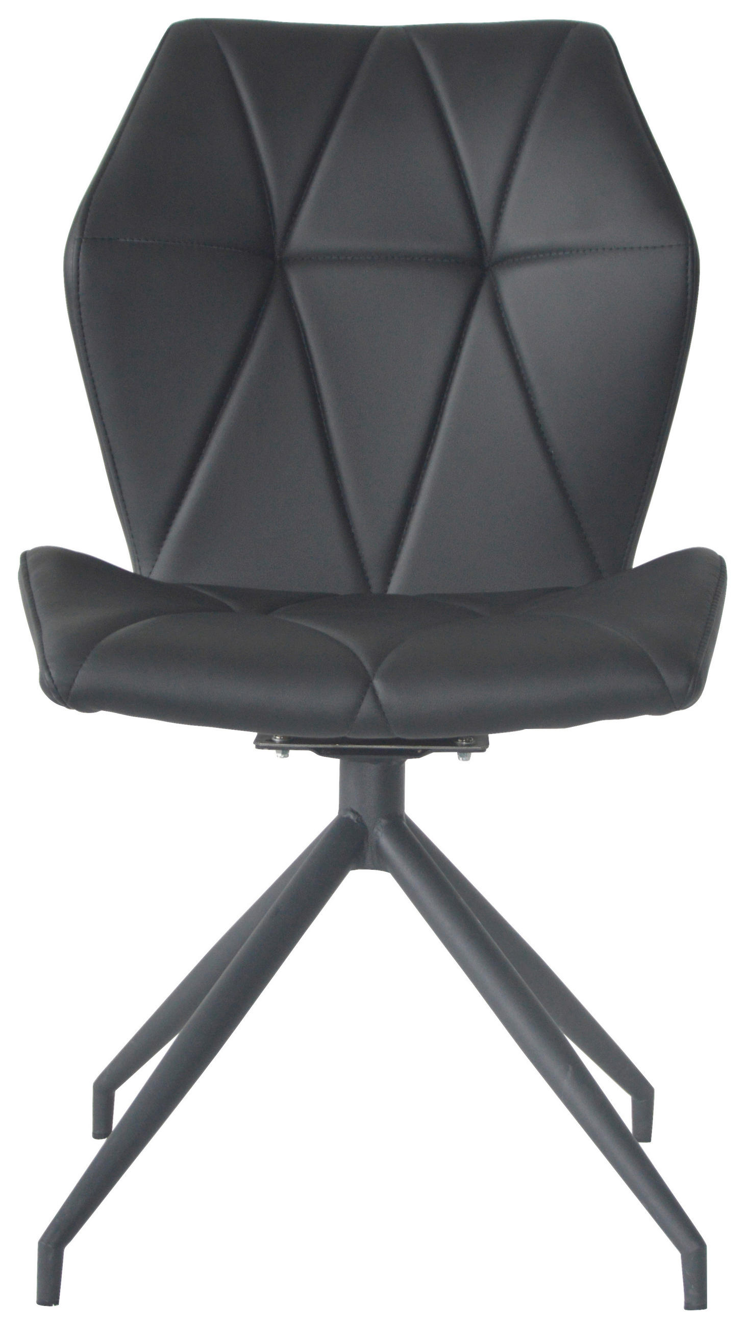 STUHL-SET  in Stahl  - Schwarz, KONVENTIONELL, Textil/Metall (52/90,5/62cm) - MID.YOU