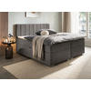 BOXBETT 180/200 cm  in Dunkelgrau  - Chromfarben/Dunkelgrau, Trend, Kunststoff/Textil (180/200cm) - Boxxx
