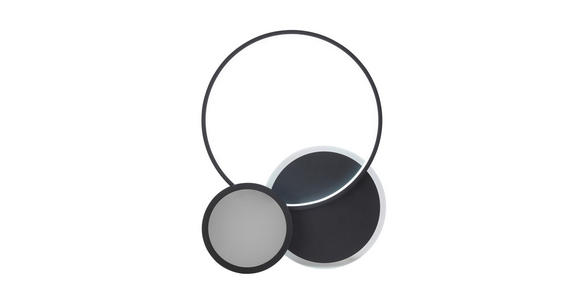 LED-DECKENLEUCHTE 55/45/7,5 cm - Schwarz, LIFESTYLE, Kunststoff/Metall (55/45/7,5cm) - Novel