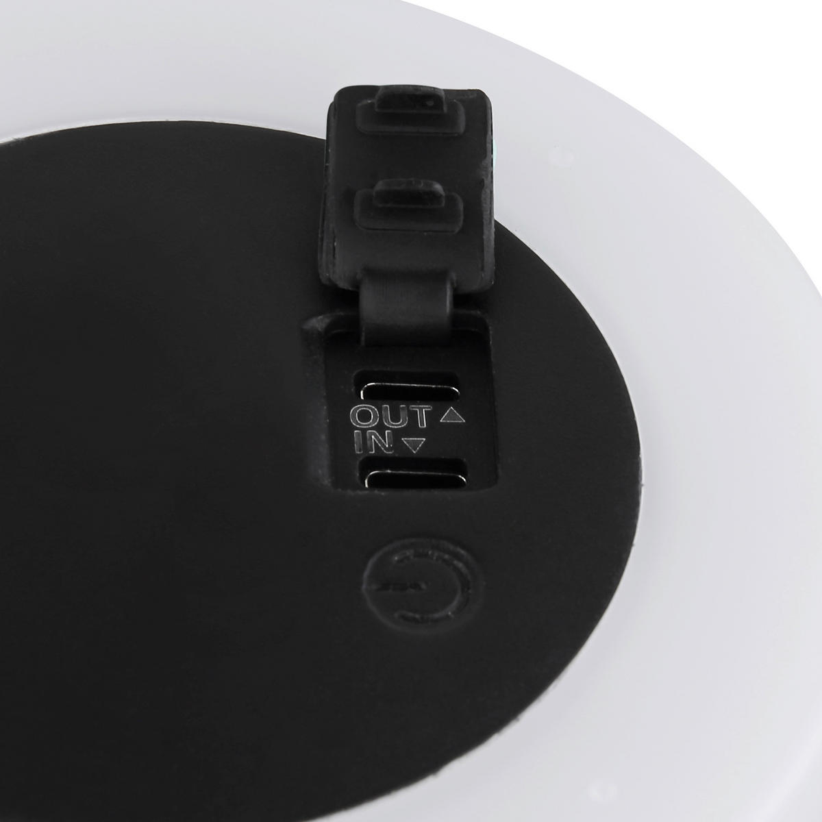 SOLARLEUCHTE SOLAR 12,5/2,75 cm   - Schwarz/Weiß, Design, Kunststoff/Textil (12,5/2,75cm) - Globo